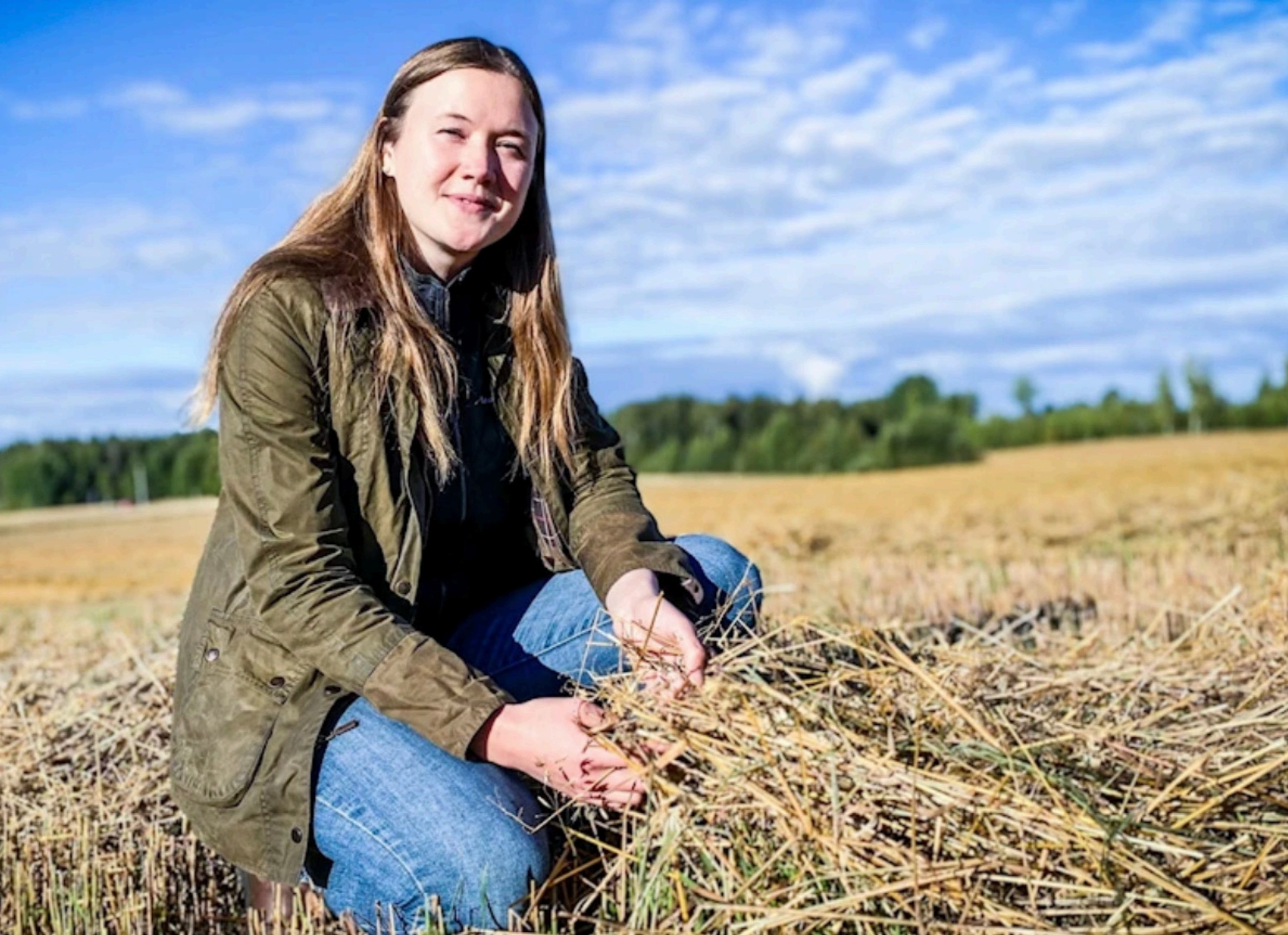 En bild på Säker Skogs VD, Erica Pershagen